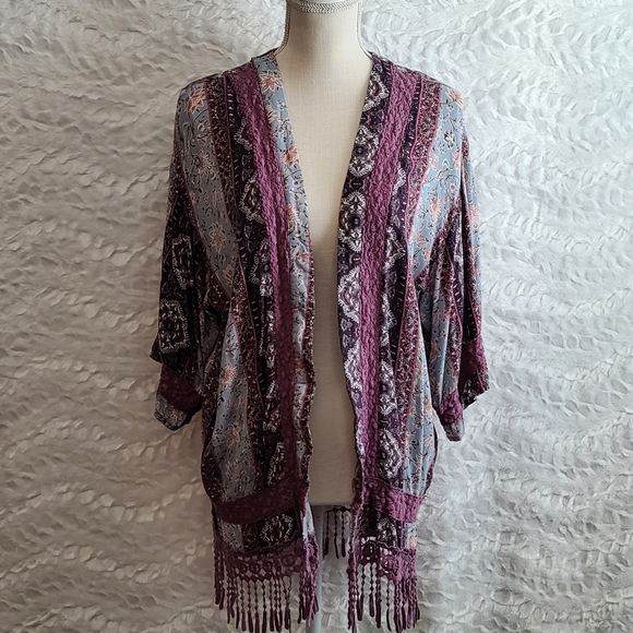 Andree Tops - Andree kimono Lavander and Pink Size S